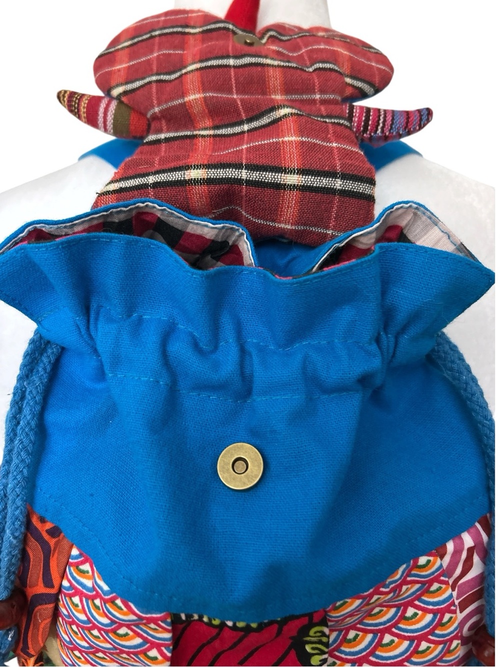 Handmade Baroque Artisan Owl Boho Mini Backpack - Picture 4 of 6